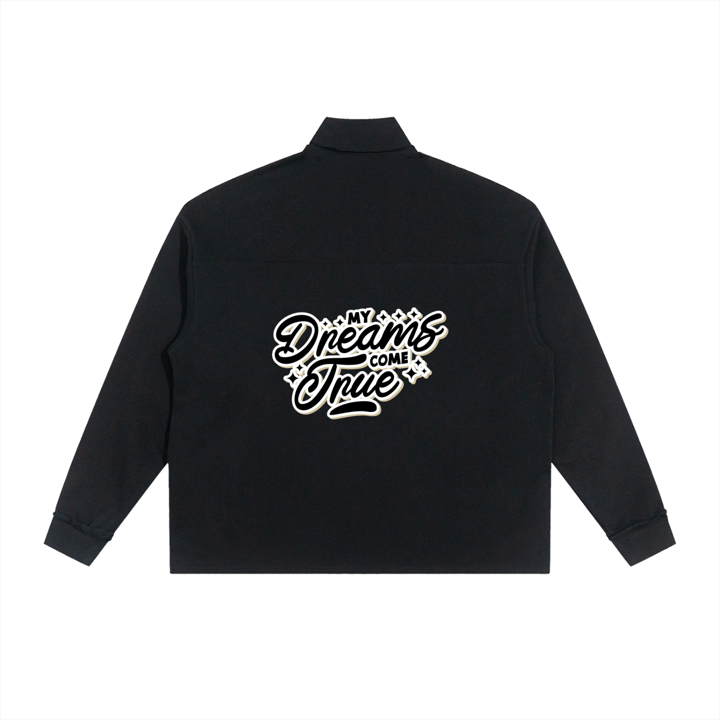 Half-Zip Rolled Edge Fleece Sweatshirt