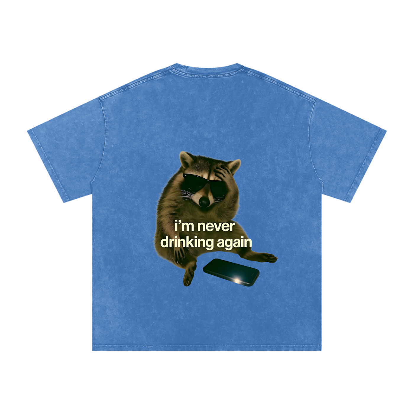 Snow Washed Oversized Cotton T-Shirt