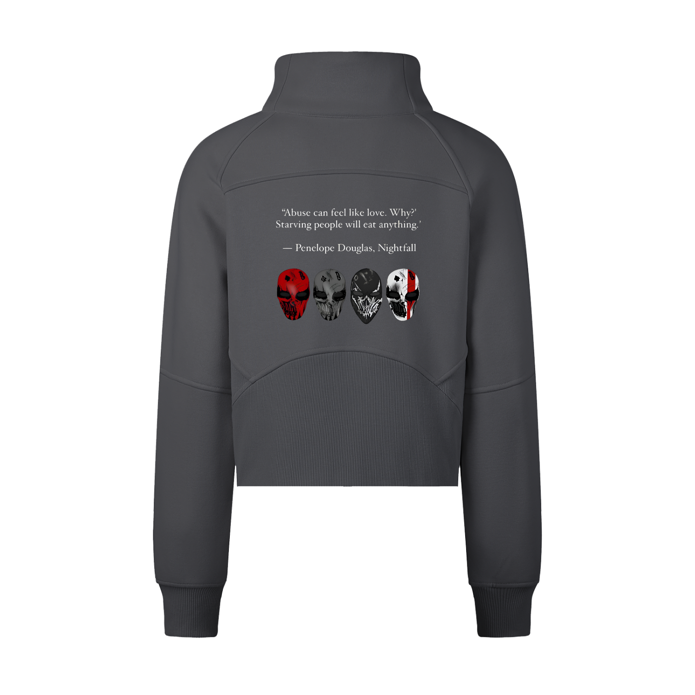 Cropped Half-Zip Sweatshirt