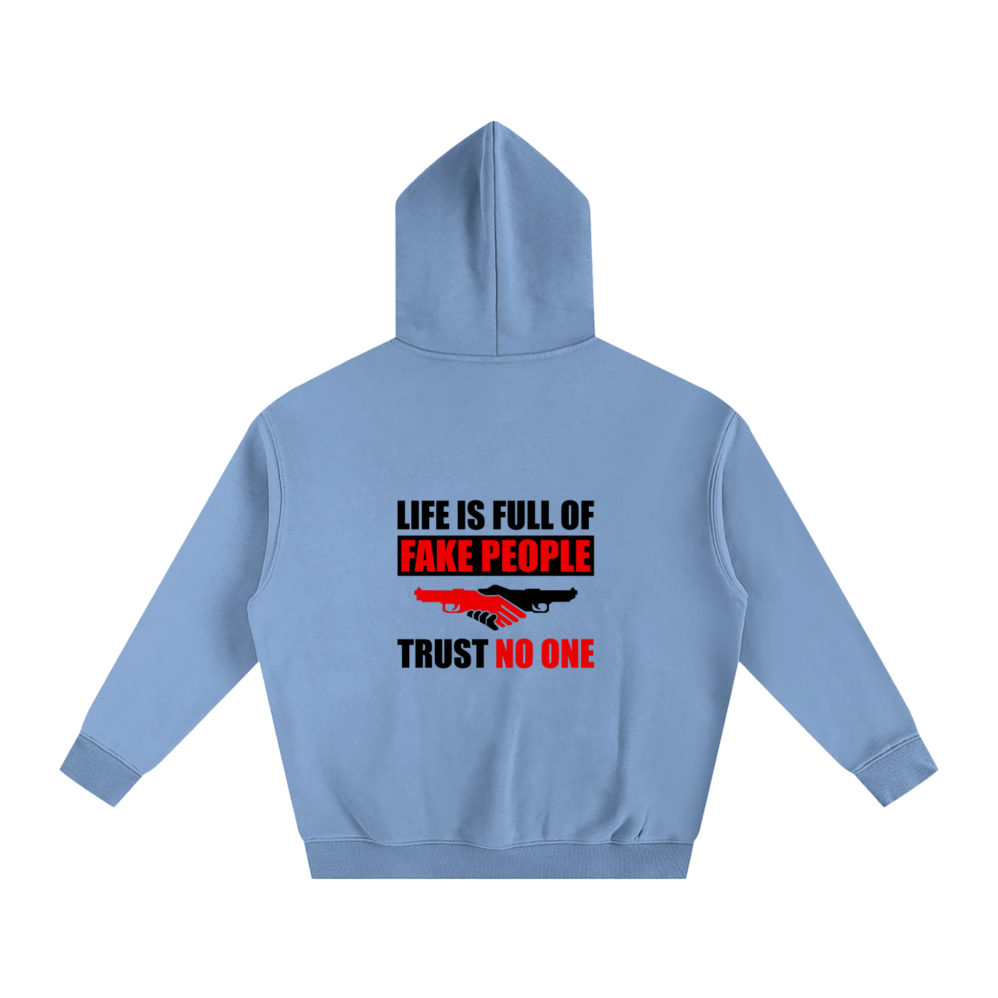 Trust No One Oversize Fleeced Hoodie