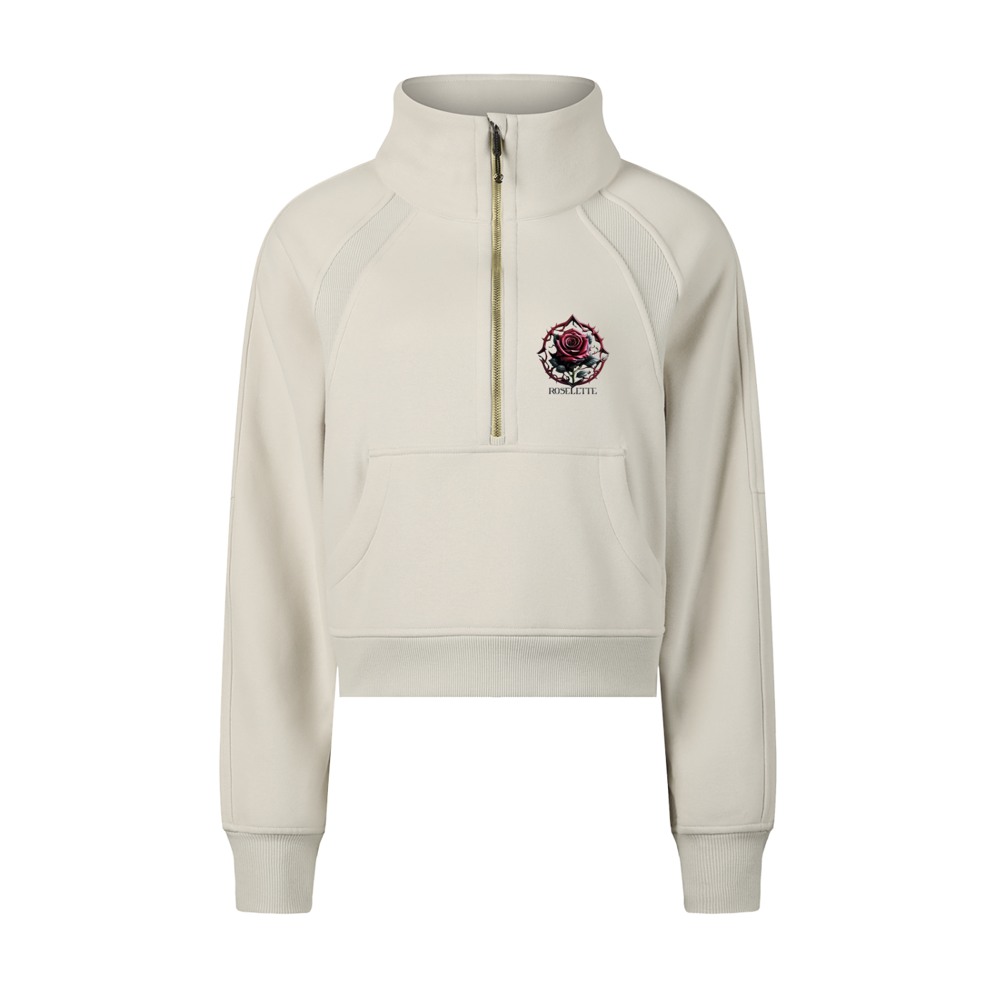 Cropped Half-Zip Sweatshirt(outlaw cowgirl)