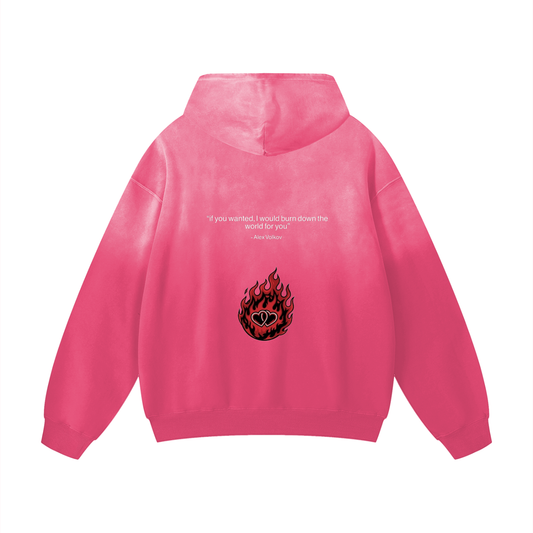 (Twisted Series)Heavyweight Sunfade Oversized Hoodie