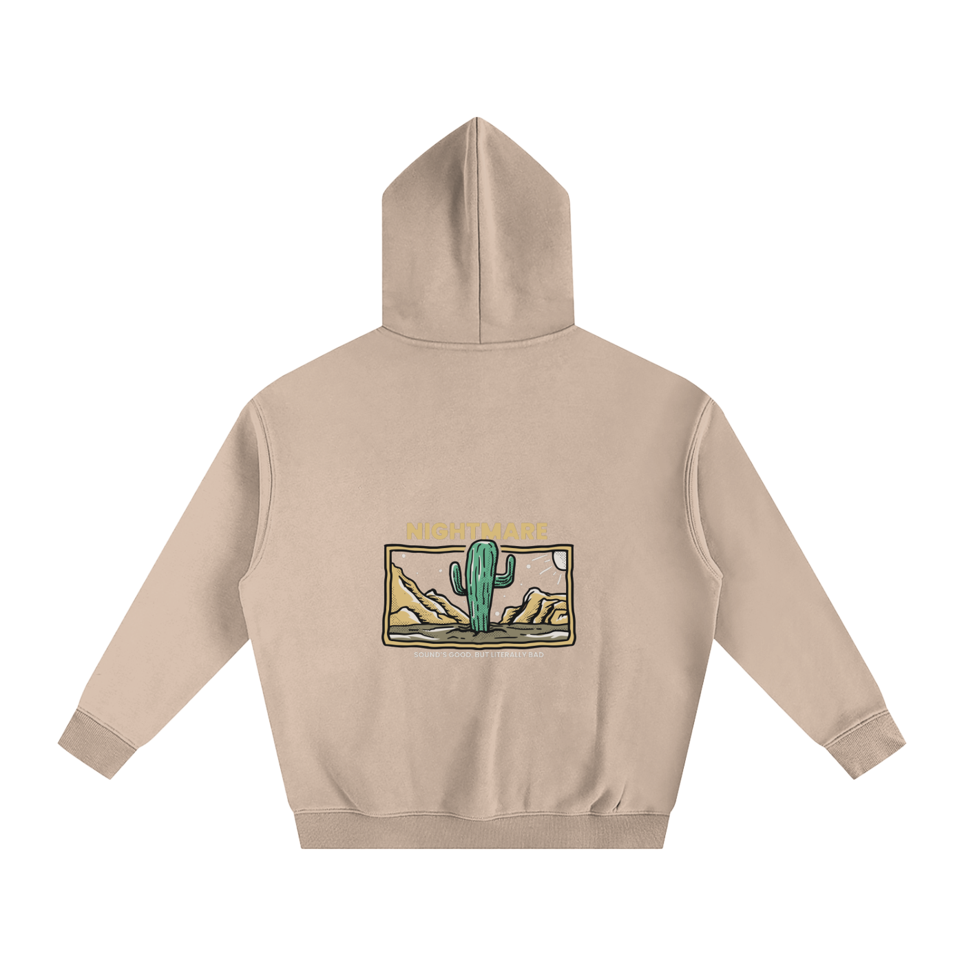 Nightmare versize Fleeced Hoodie