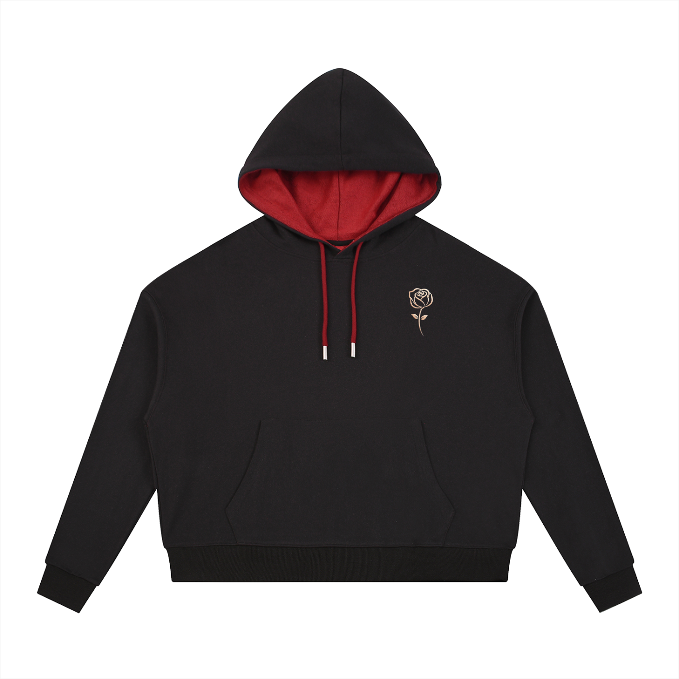 Contrast Drawstring Hoodie
