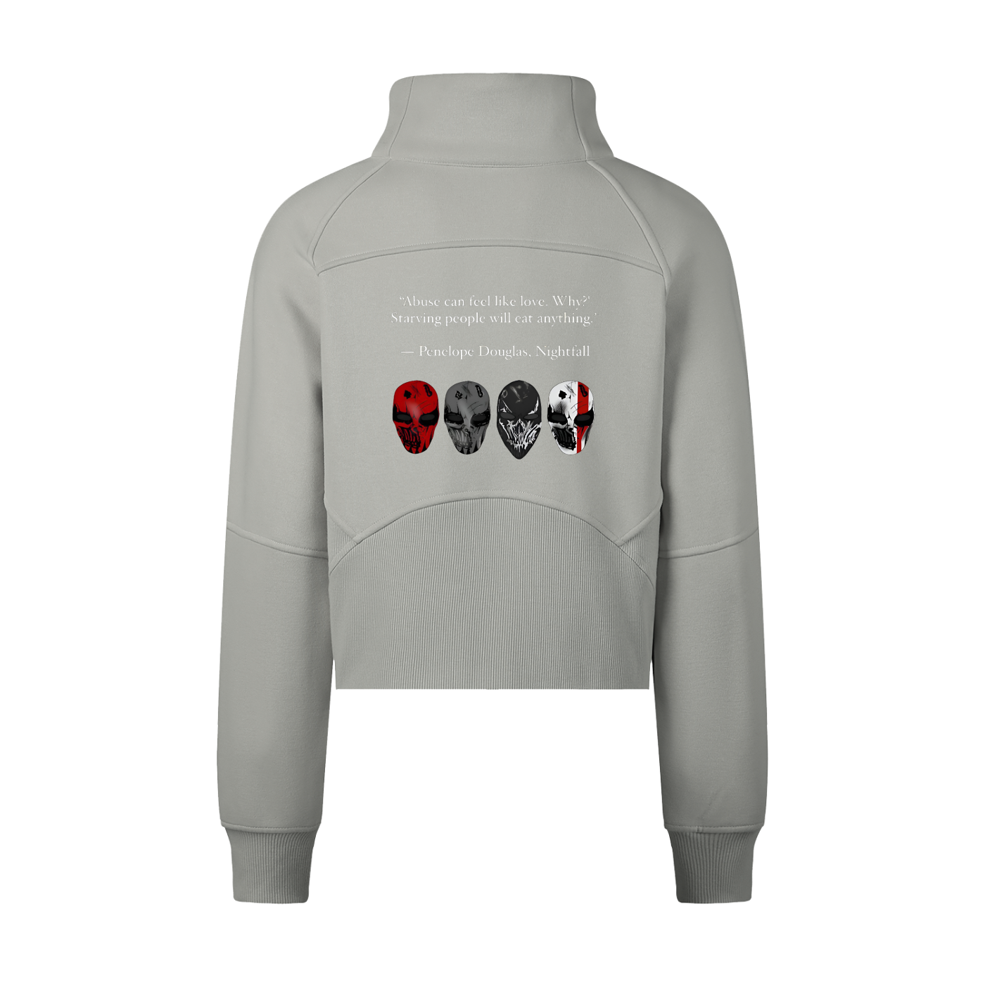 Cropped Half-Zip Sweatshirt