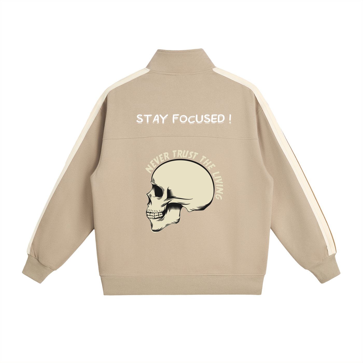 Stay Focused!! Stand Collar Jacket