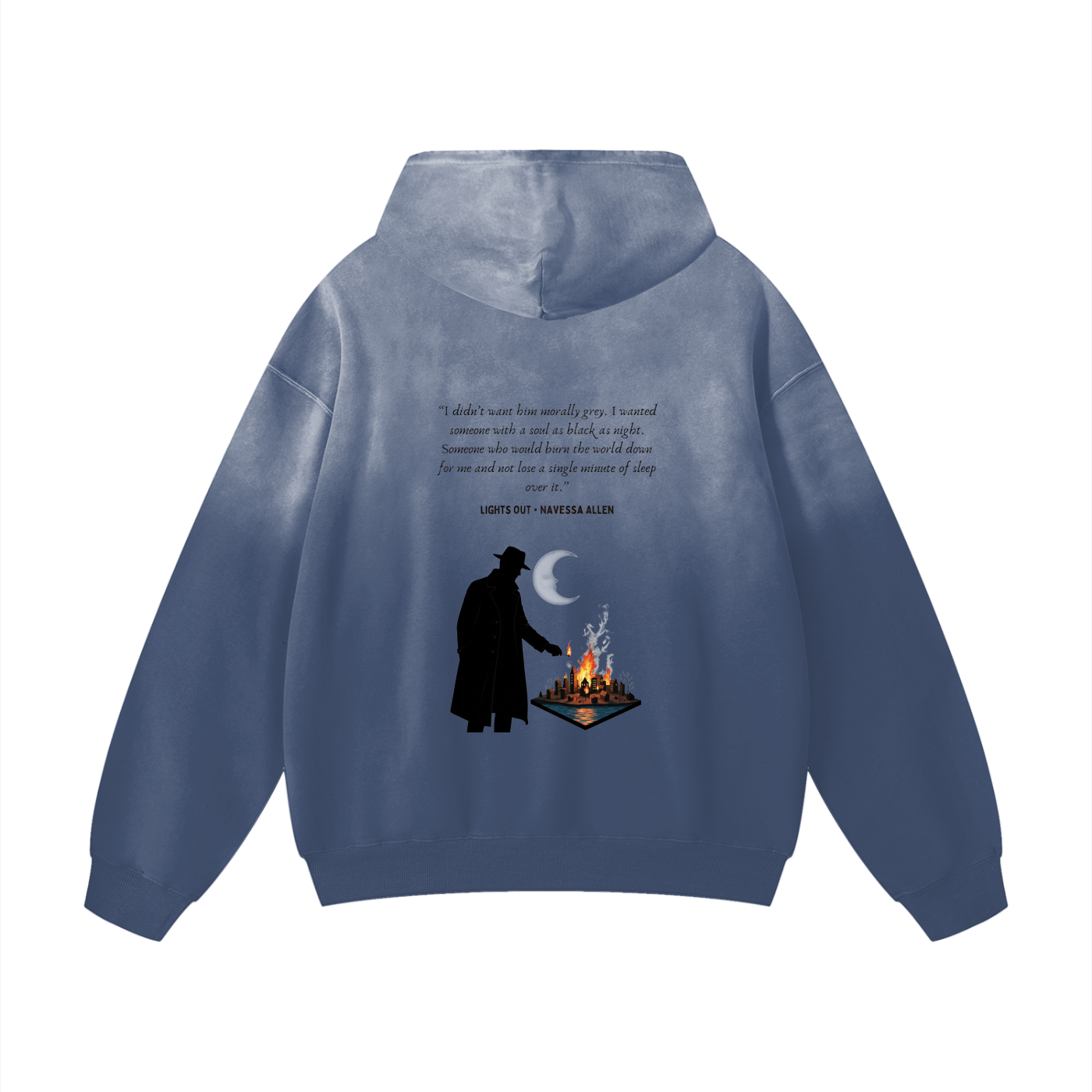 Lights Out (Navessa Allen) Heavyweight Sunfade Oversized Hoodie