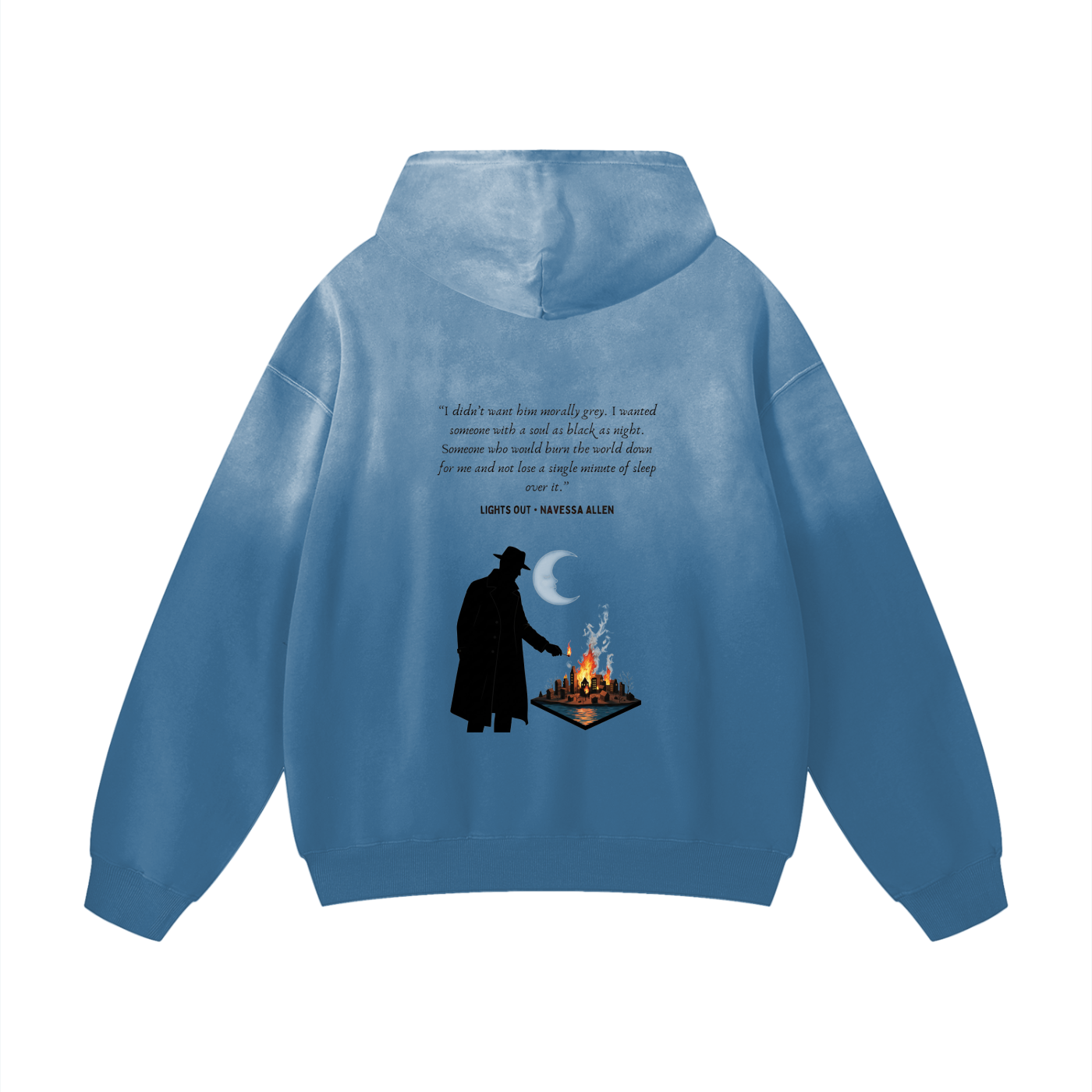 Lights Out (Navessa Allen) Heavyweight Sunfade Oversized Hoodie