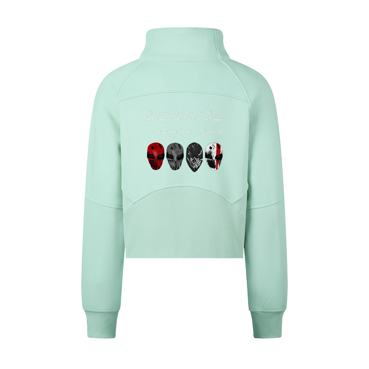 Cropped Half-Zip Sweatshirt