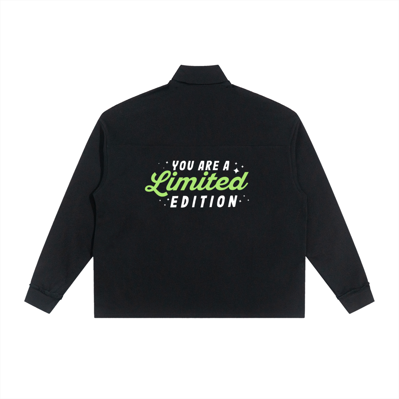 Half-Zip Rolled Edge Fleece Sweatshirt