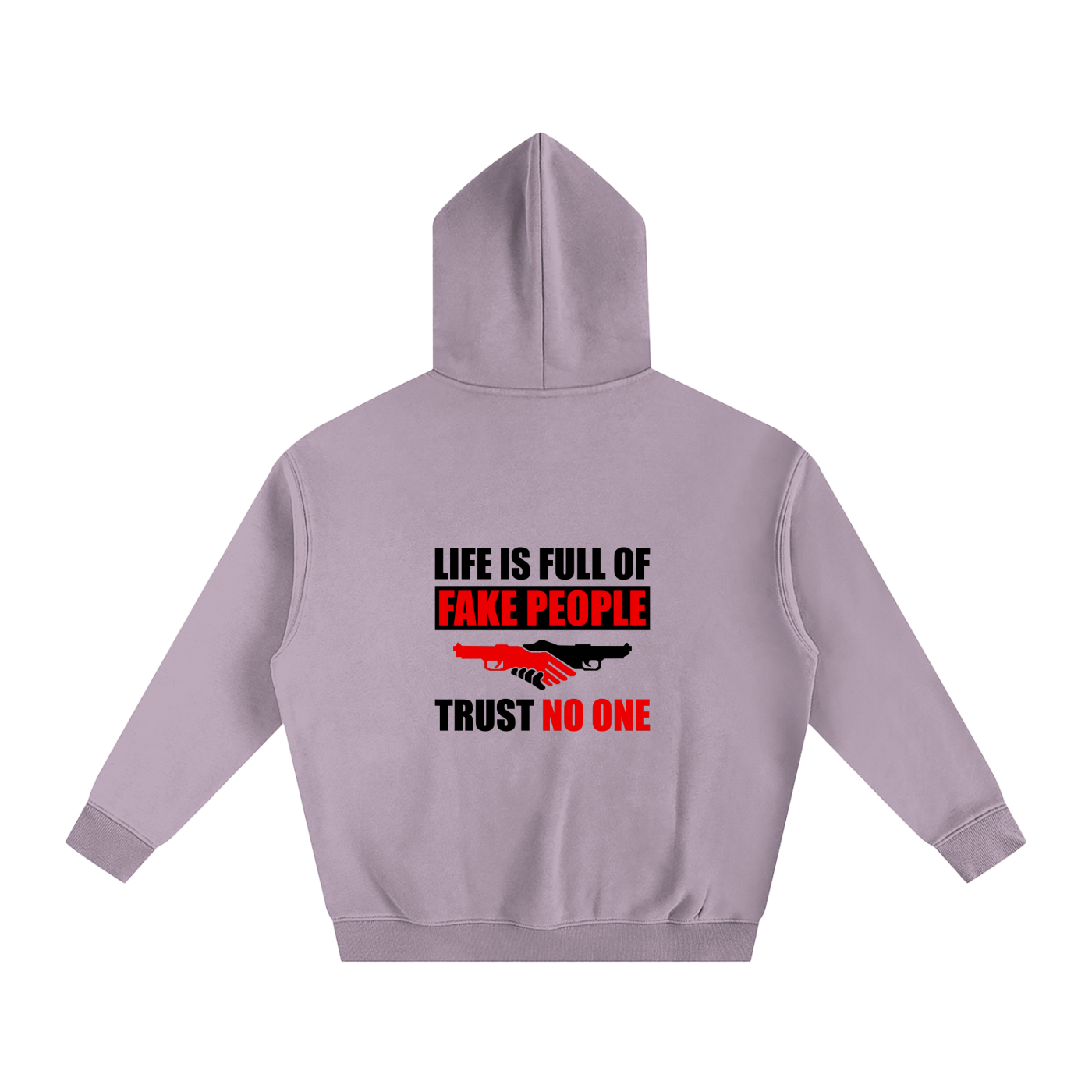 Trust No One Oversize Fleeced Hoodie