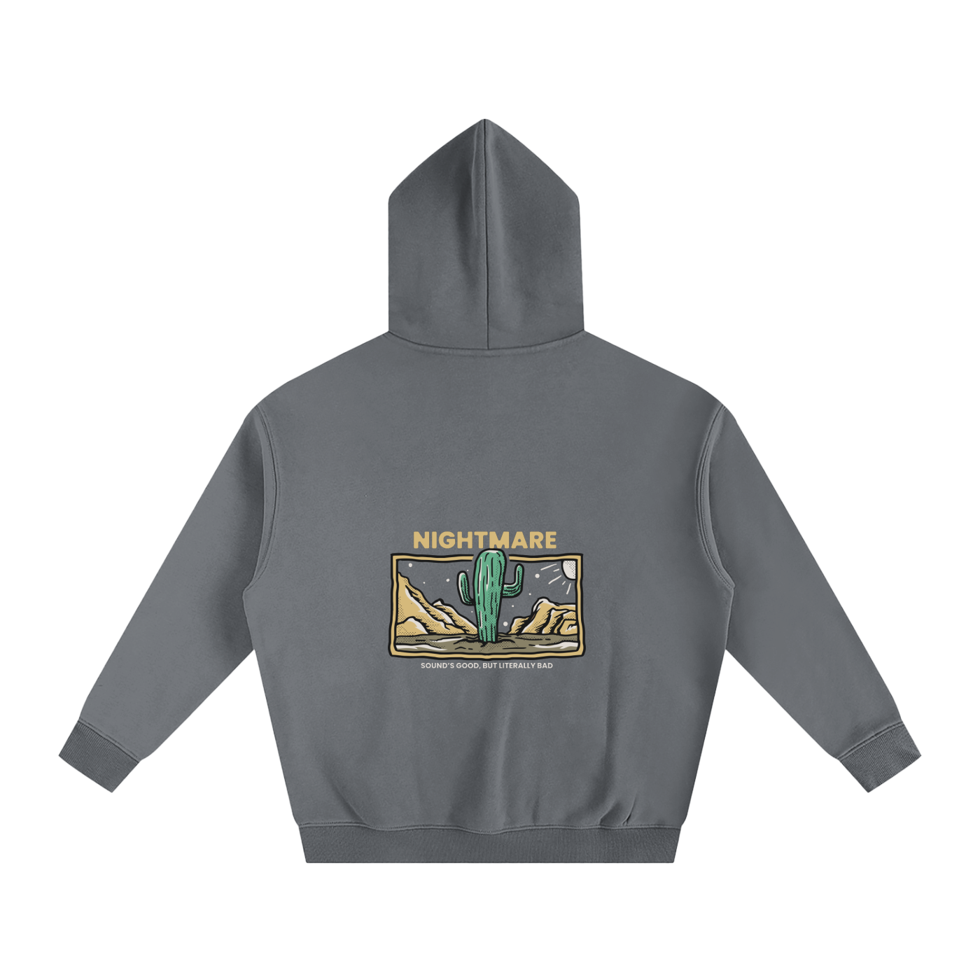 Nightmare versize Fleeced Hoodie
