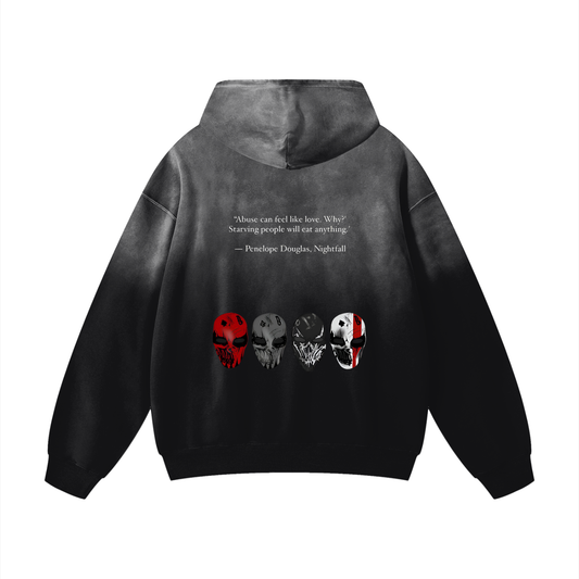 Devil's Night Series (Penelope Douglas) Heavyweight Sunfade Oversized Hoodie