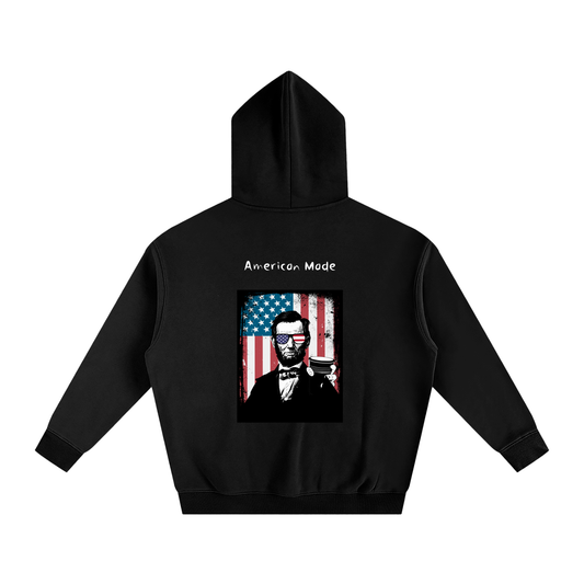 American Made Oversize Fleeced Hoodie
