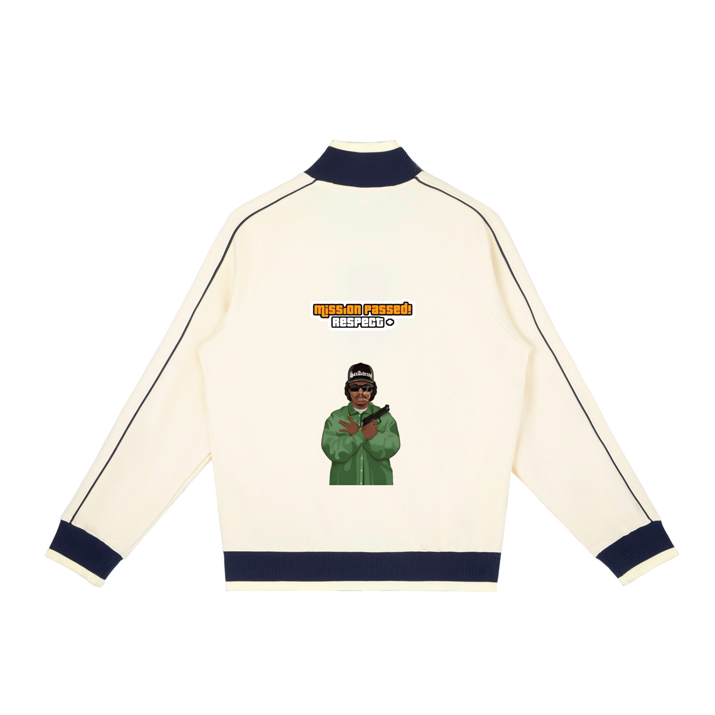 Color Block Raglan Sleeve Zip Track Jacket