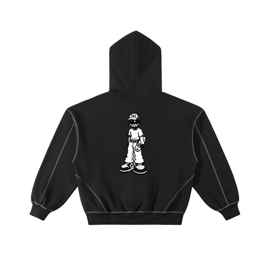 TAZ Boxy Fleece Zip Hoodie