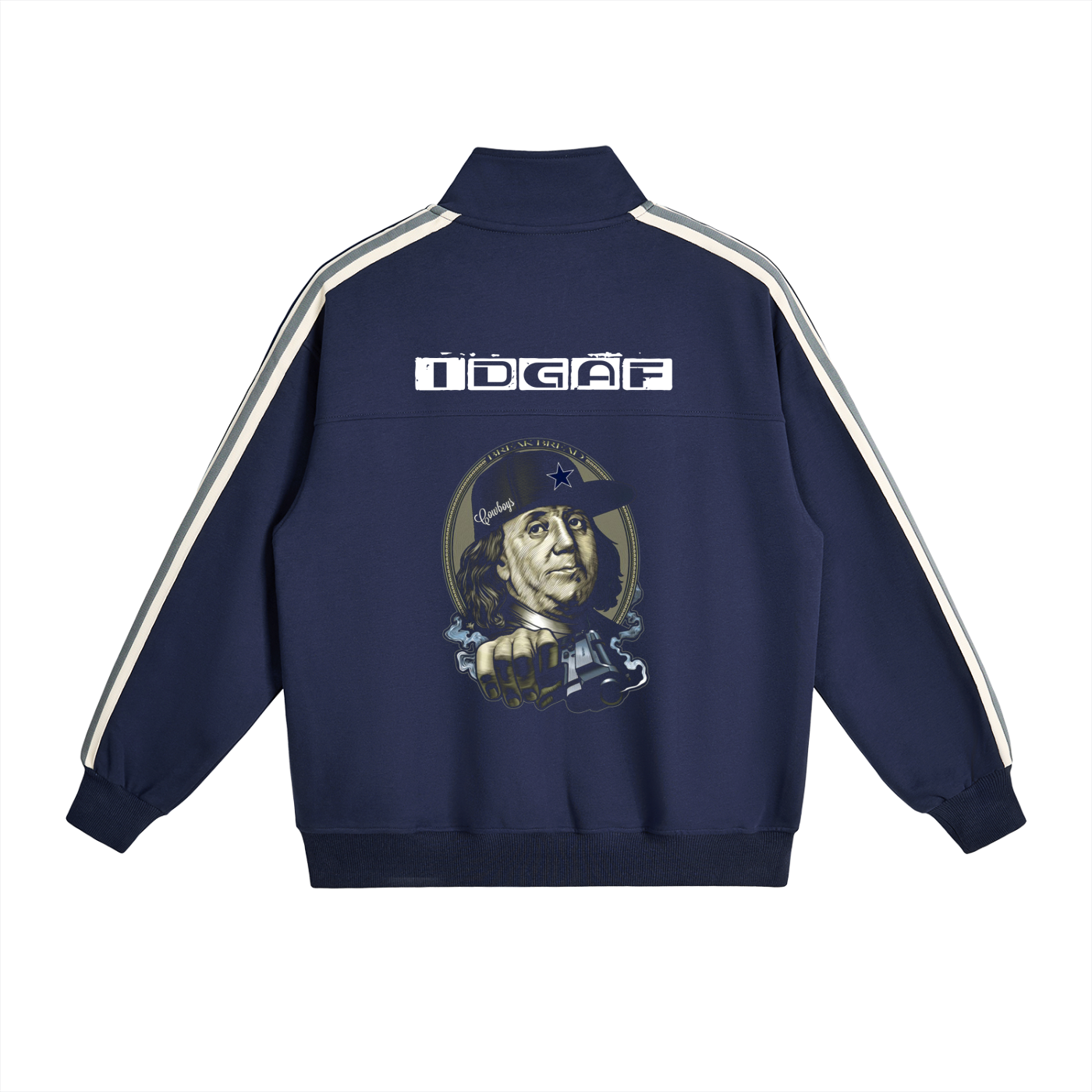 IDGAF Stand Collar Jacket