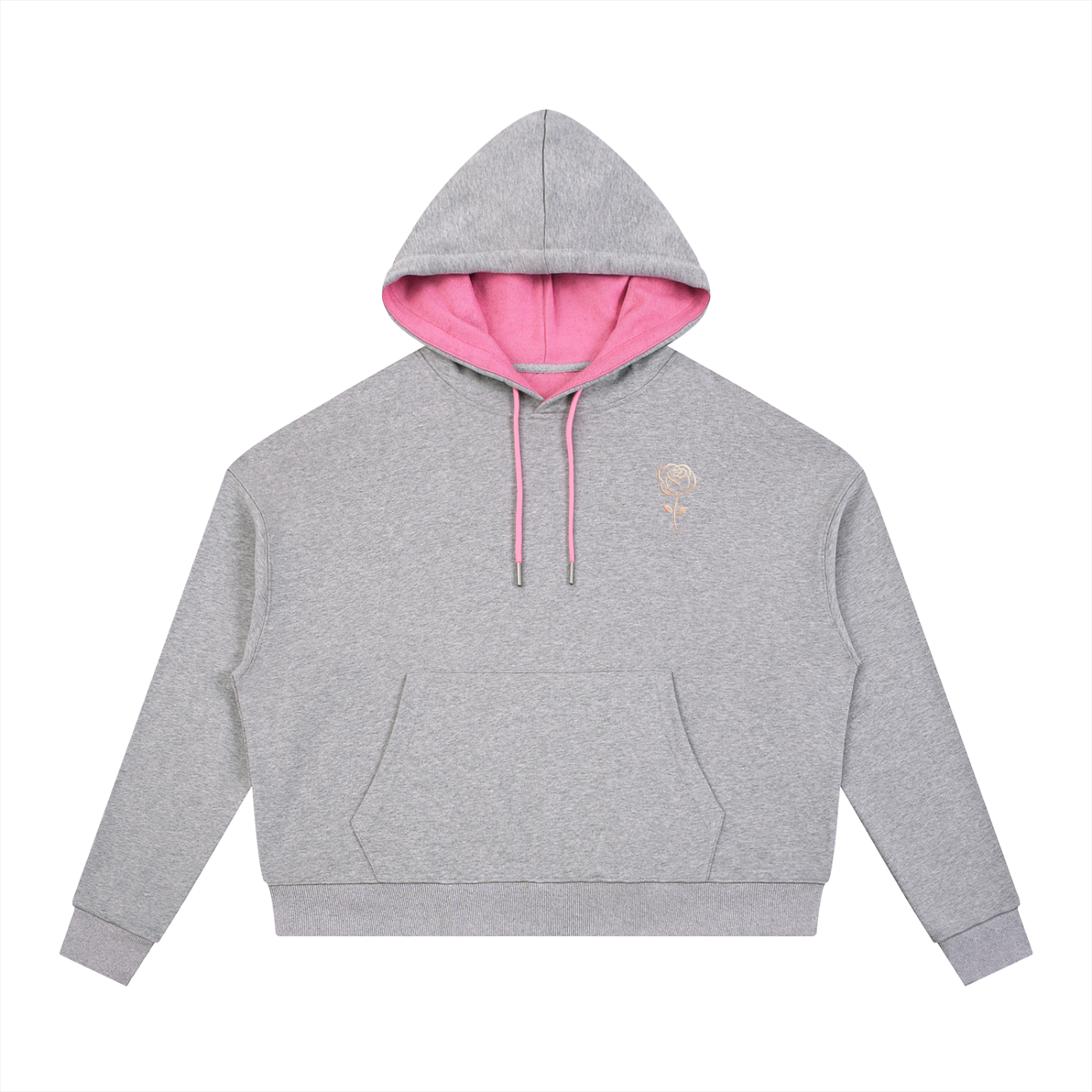 Contrast Drawstring Hoodie