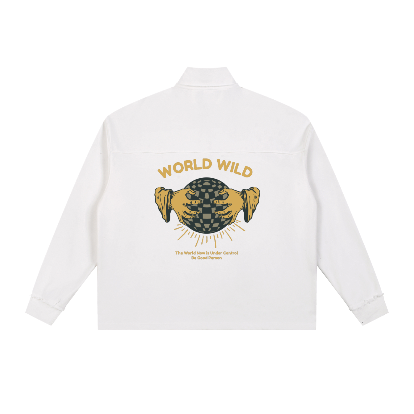 Half-Zip Rolled Edge Fleece Sweatshirt