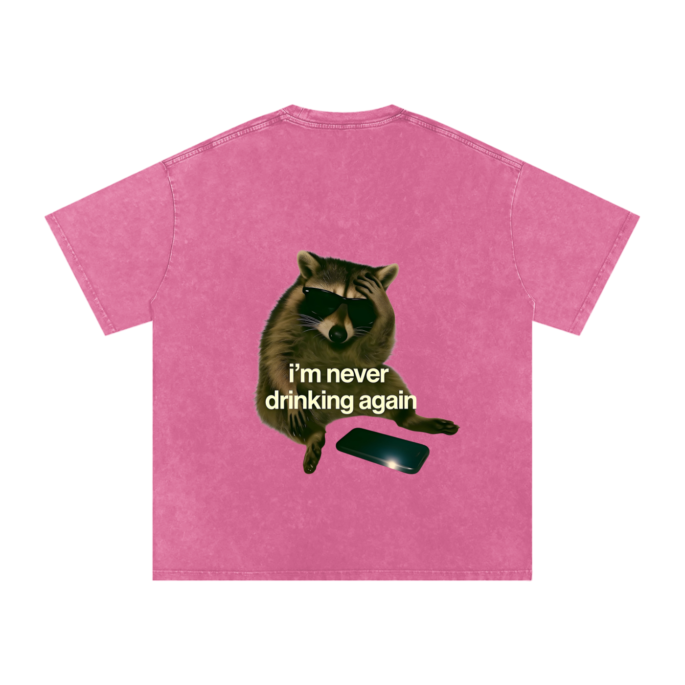 Snow Washed Oversized Cotton T-Shirt