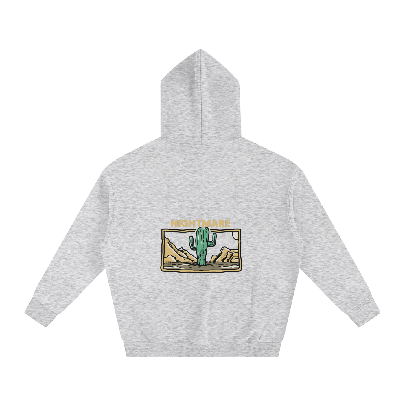 Nightmare versize Fleeced Hoodie