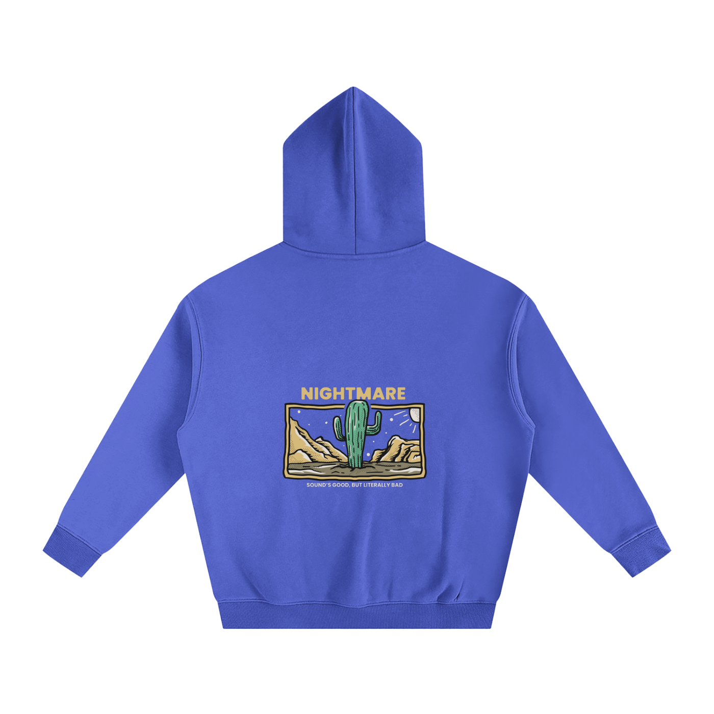 Nightmare versize Fleeced Hoodie