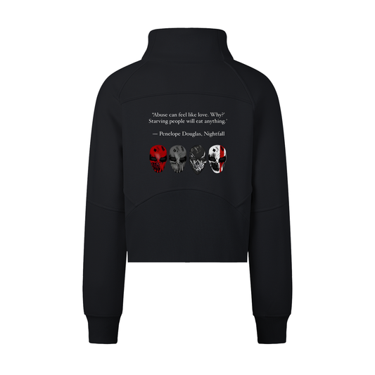 Cropped Half-Zip Sweatshirt