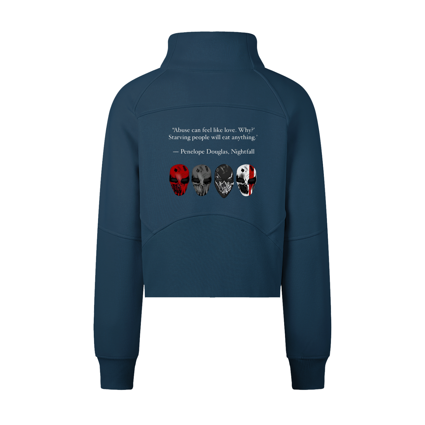 Cropped Half-Zip Sweatshirt