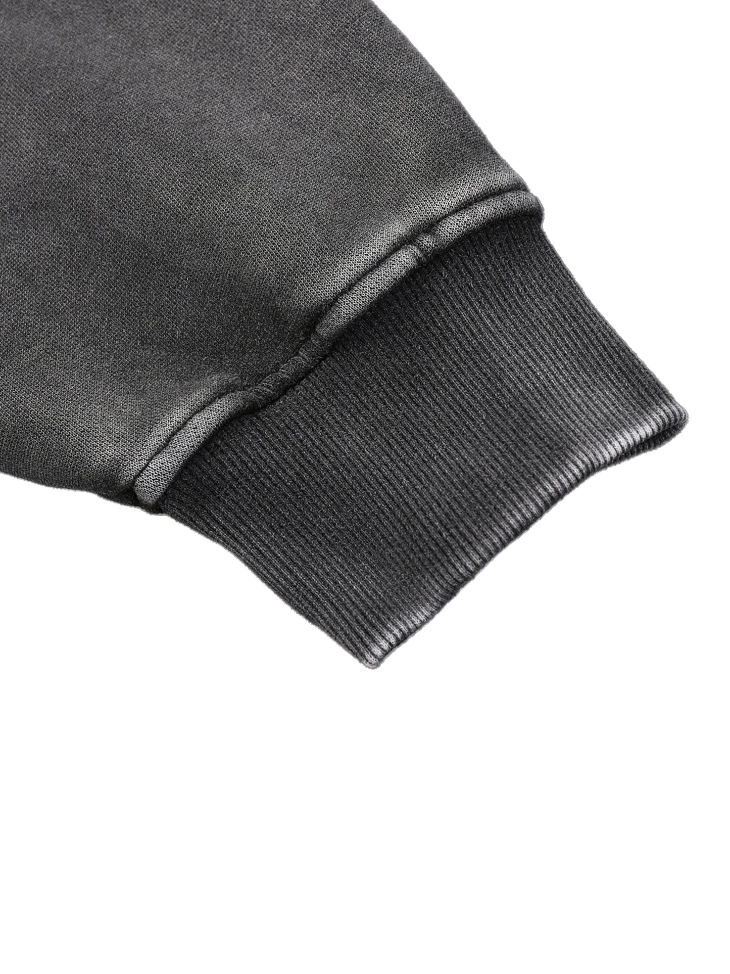 Snow Wash Fleece Oversize Raccoon Hoodie